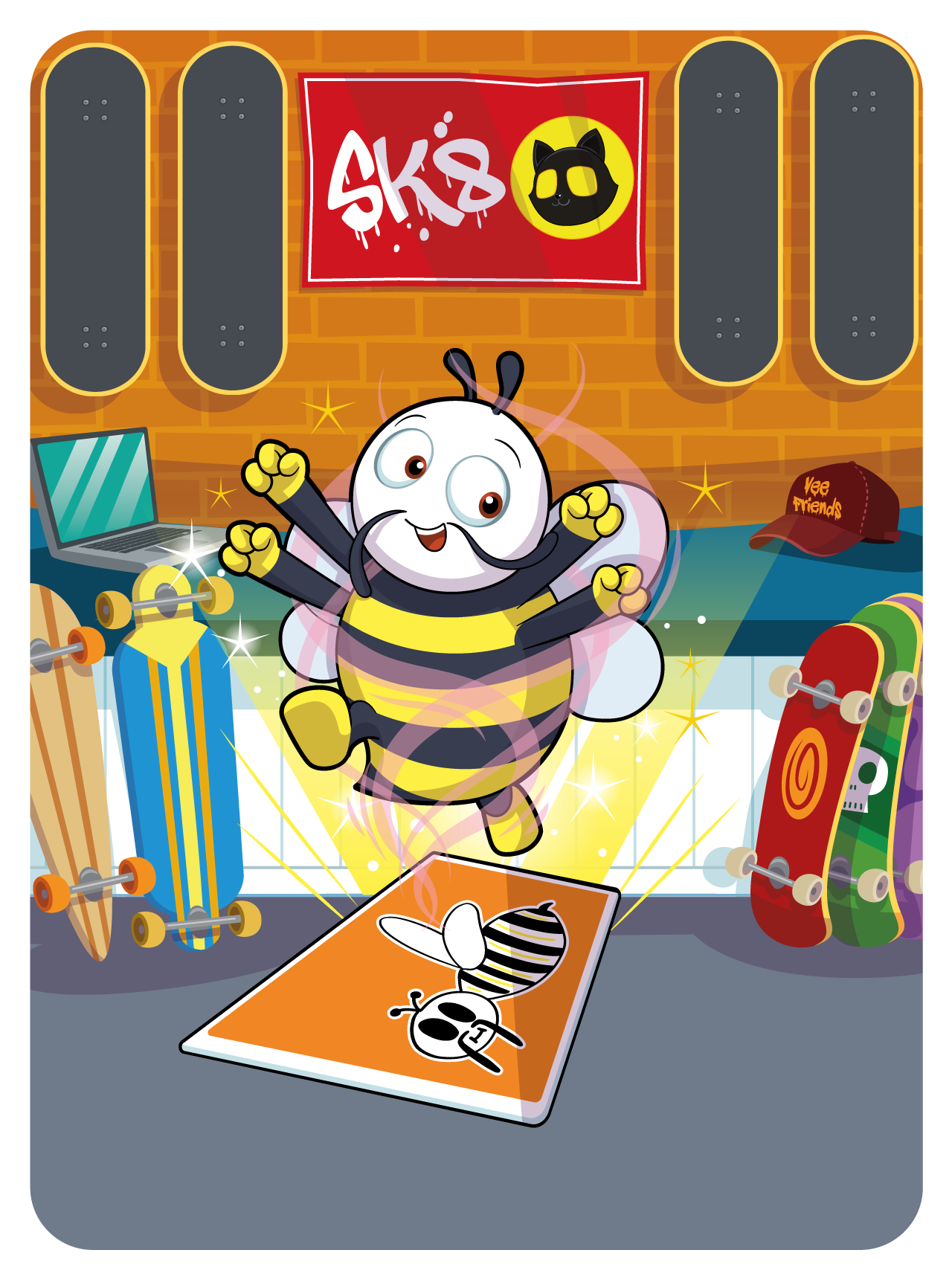 Gary Vaynerchuk - VeeFriends Series 2 - Honest Honey Bee #4861 - NFT # 4861