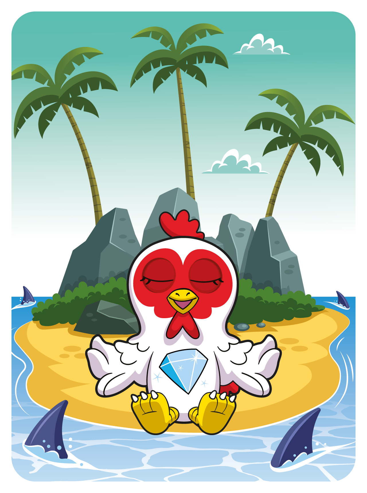 Gary Vaynerchuk - VeeFriends Series 2 - "Diamond Hands" Hen #50538 - NFT # 50538