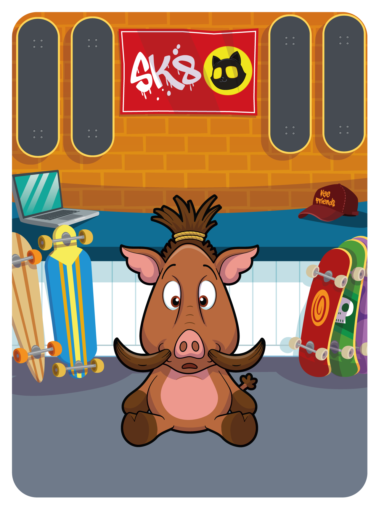 Gary Vaynerchuk - VeeFriends Series 2 - Wily Wild Boar #51514 - NFT # 51514