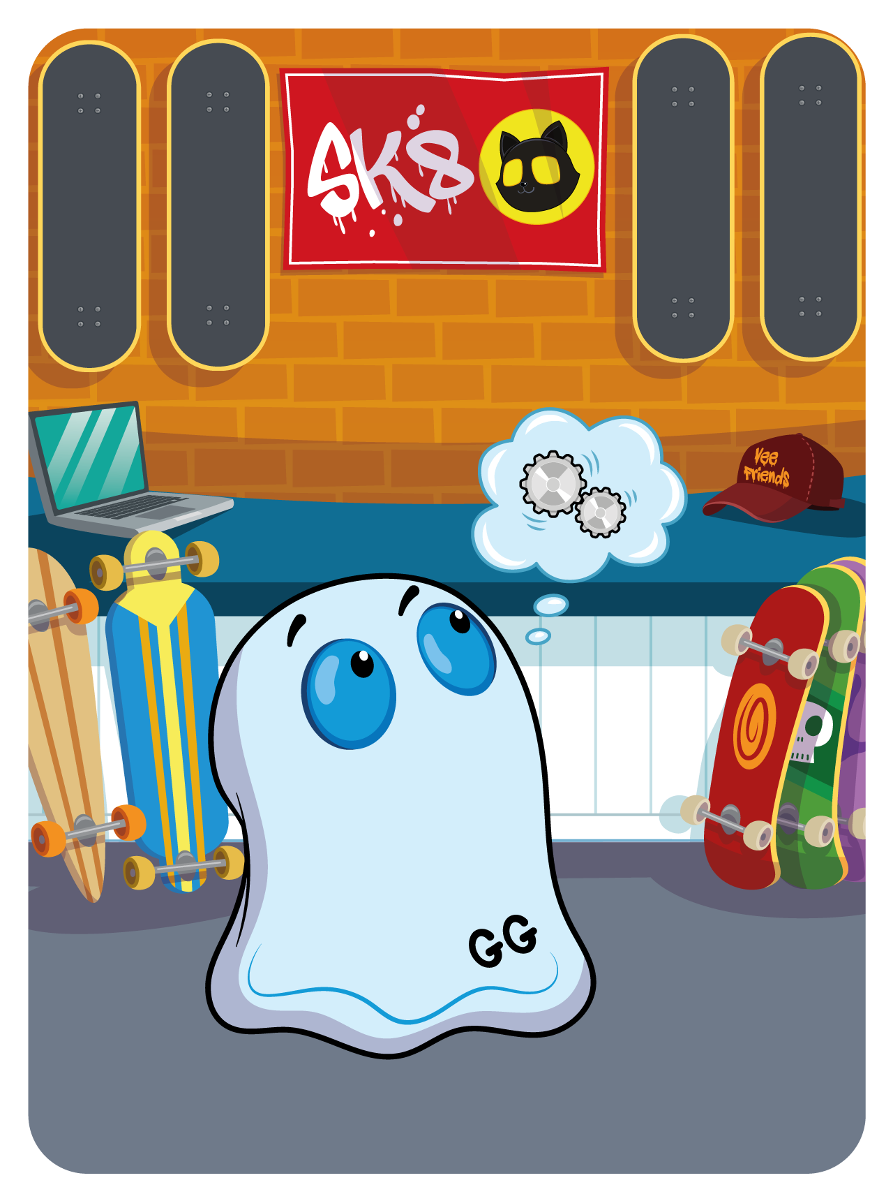 Gary Vaynerchuk - VeeFriends Series 2 - Gritty Ghost #52982 - NFT # 52982