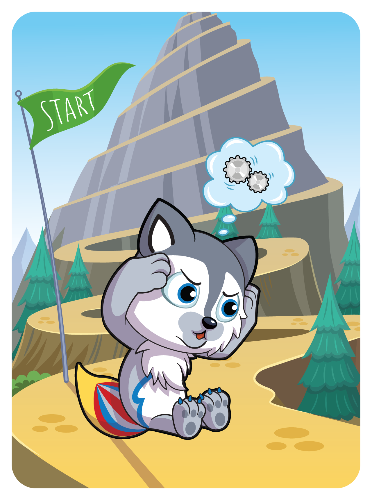 Whimsical Wolf #53383