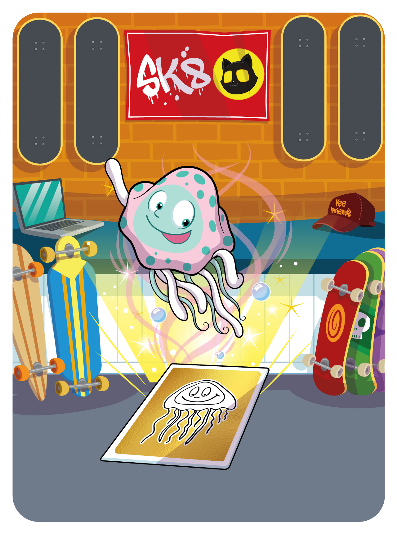 Gary Vaynerchuk - VeeFriends Series 2 - Joyous Jellyfish #5383 - NFT # 5383