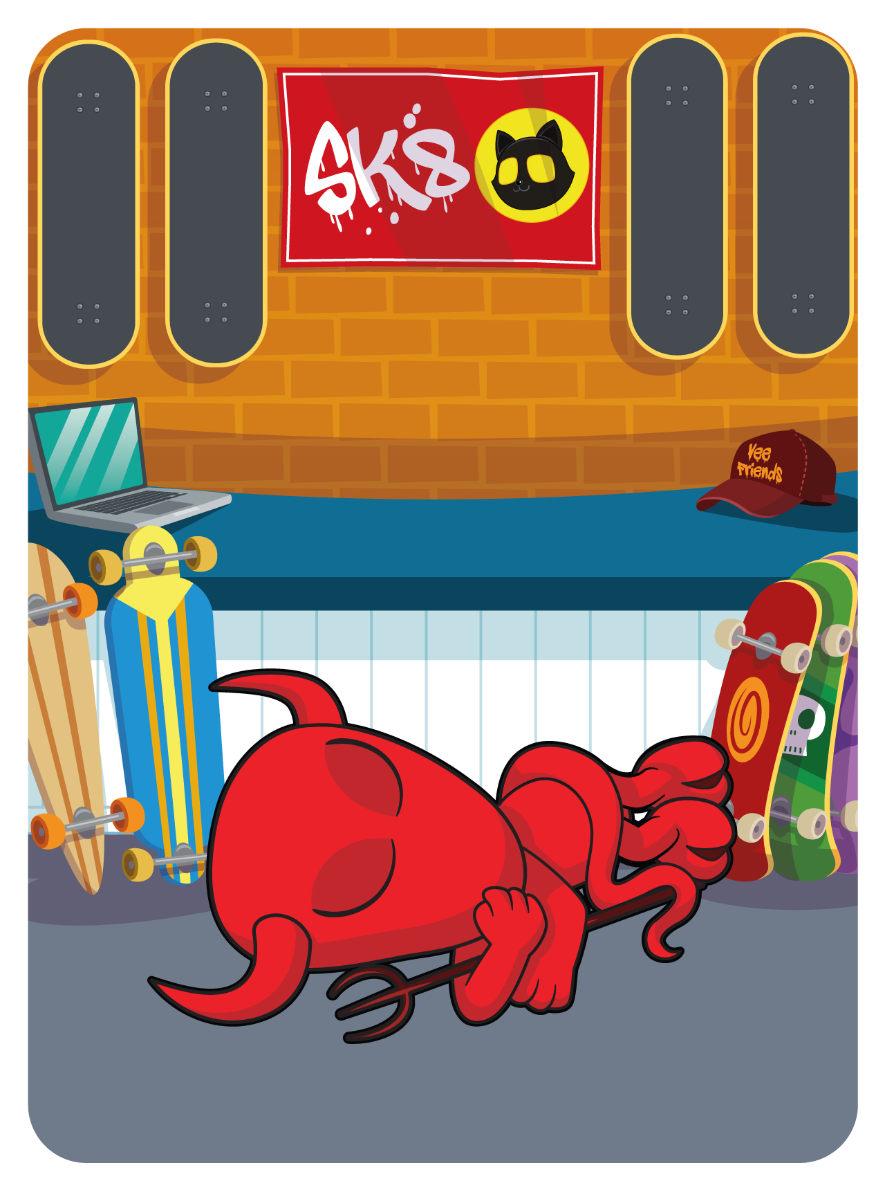 Gary Vaynerchuk - VeeFriends Series 2 - Resilient Red Devil #55080 - NFT # 55080