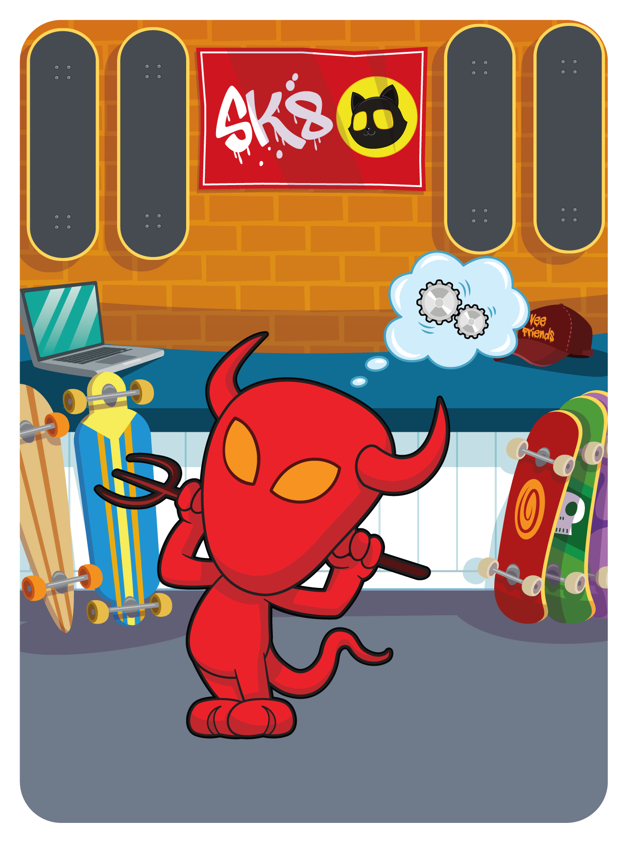 Gary Vaynerchuk - VeeFriends Series 2 - Resilient Red Devil #55185 - NFT # 55185