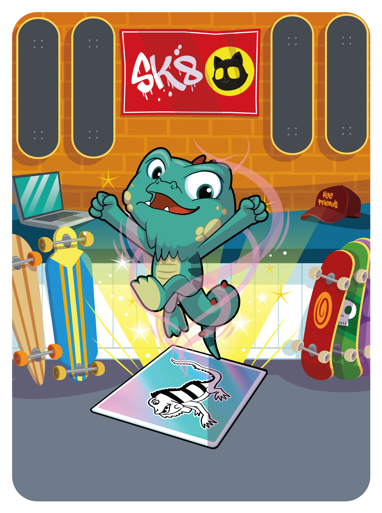 Gary Vaynerchuk - VeeFriends Series 2 - Level Headed Lizard #5893 - NFT # 5893