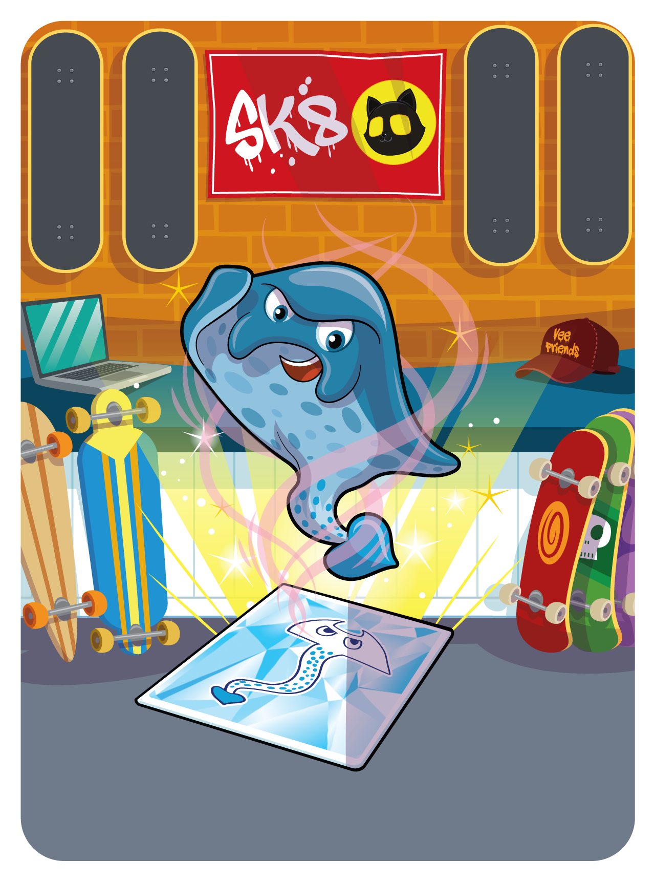 Gary Vaynerchuk - VeeFriends Series 2 - Macho Manta Ray #6131 - NFT # 6131