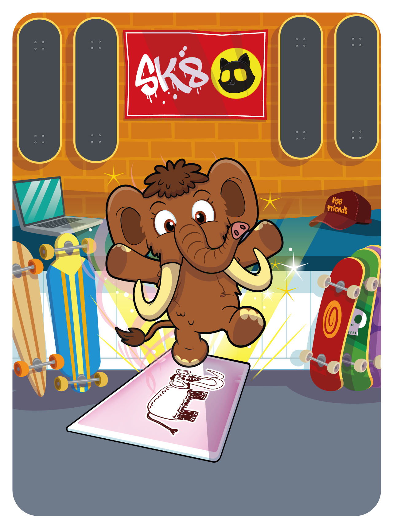 Gary Vaynerchuk - VeeFriends Series 2 - Methodical Mammoth #6317 - NFT # 6317