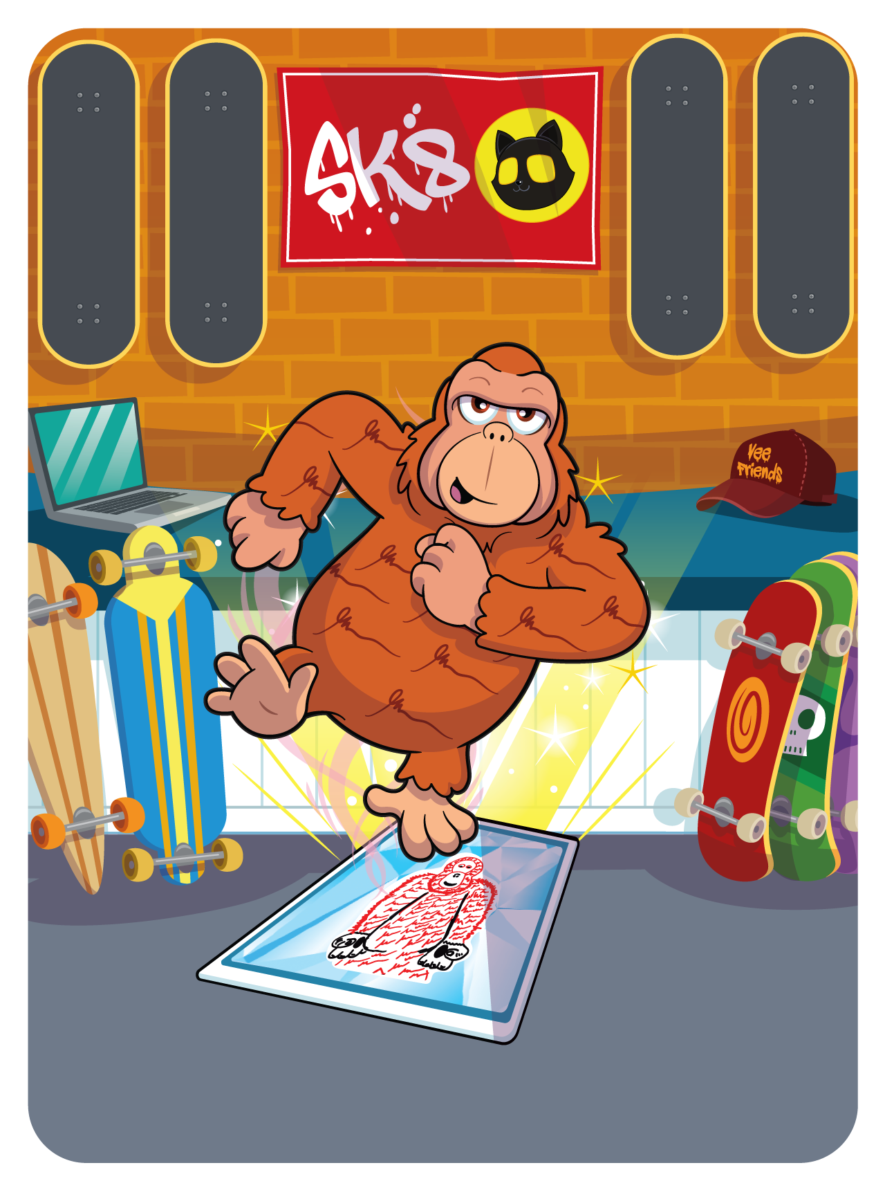 Gary Vaynerchuk - VeeFriends Series 2 - Offense Oriented Orangutan #6773 - NFT # 6773