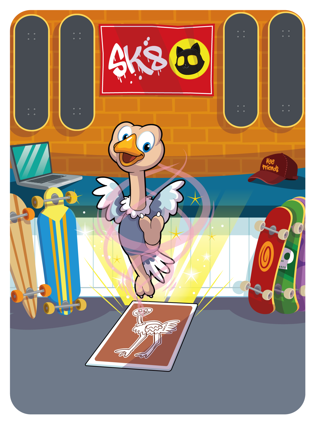 Gary Vaynerchuk - VeeFriends Series 2 - Organized Ostrich #6844 - NFT # 6844