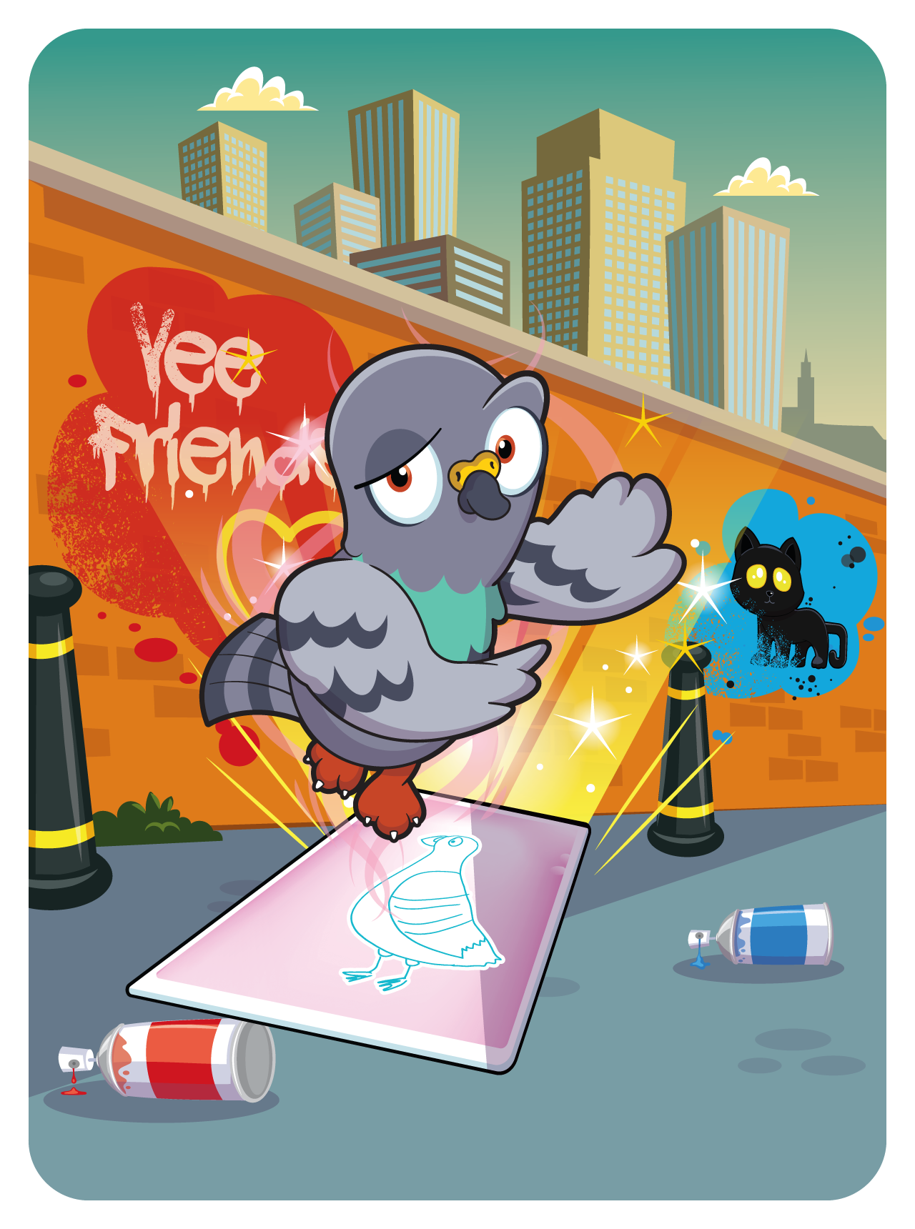 Gary Vaynerchuk - VeeFriends Series 2 - Perspective Pigeon #7180 - NFT # 7180