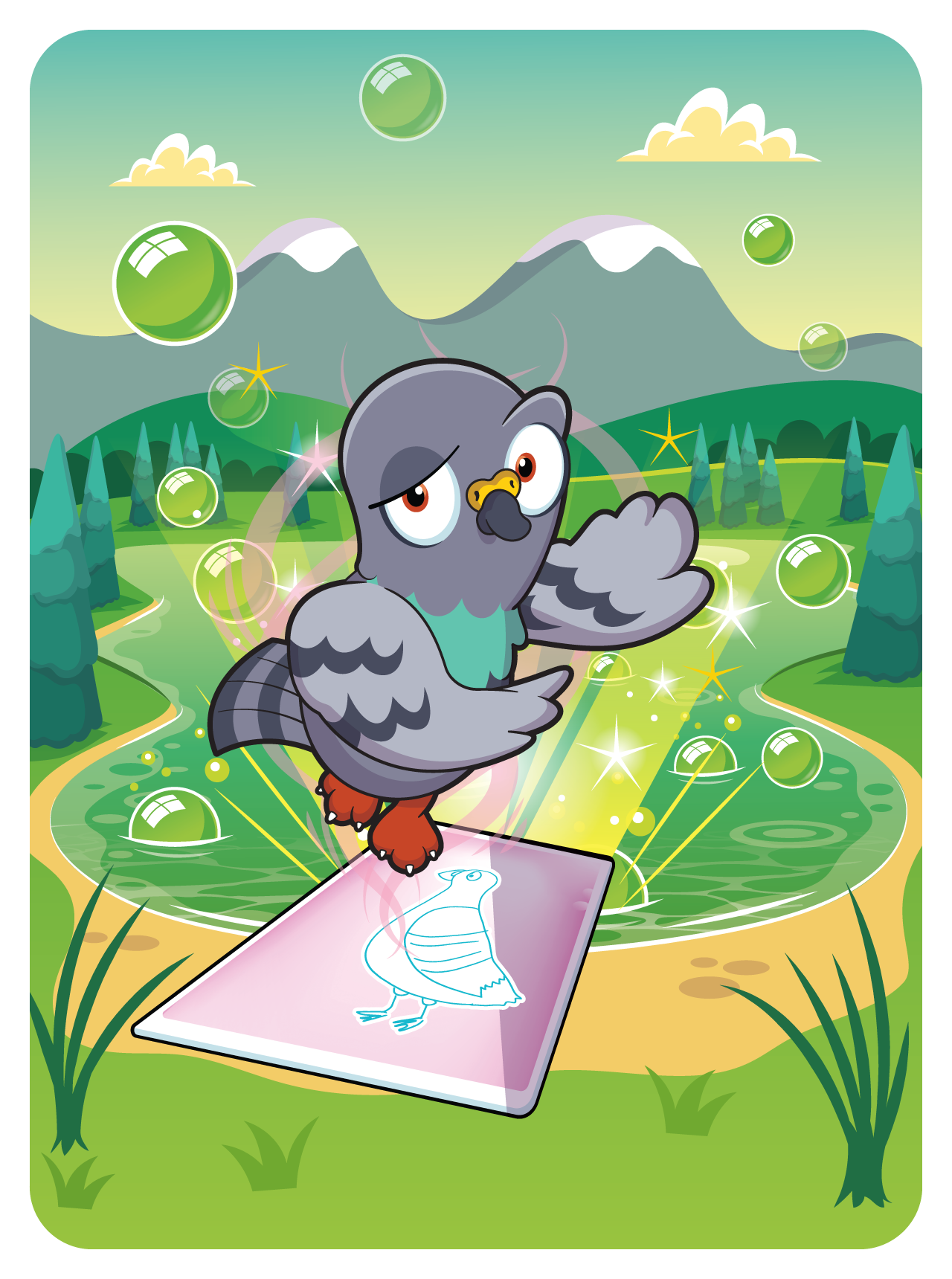 Gary Vaynerchuk - VeeFriends Series 2 - Perspective Pigeon #7190 - NFT # 7190