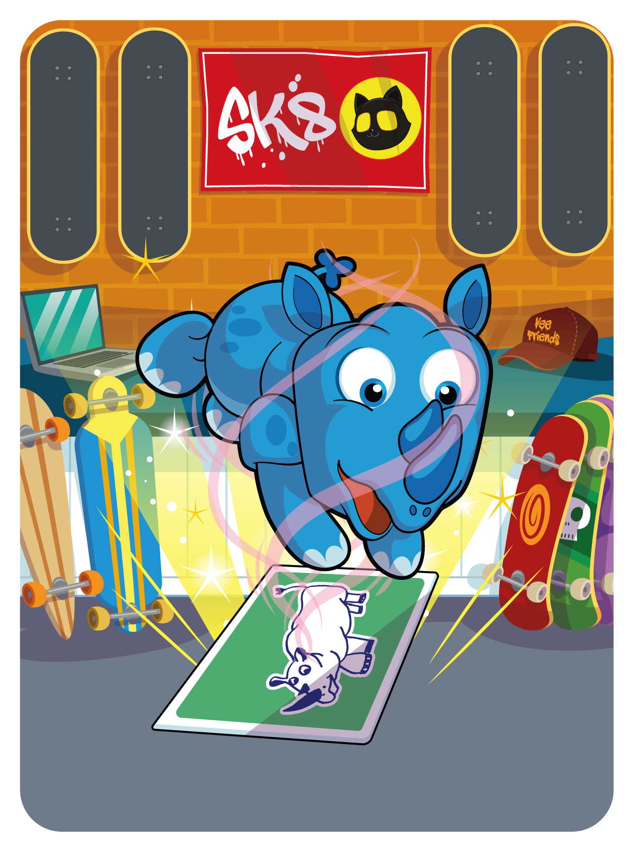 Gary Vaynerchuk - VeeFriends Series 2 - Reflective Rhinoceros #7782 - NFT # 7782