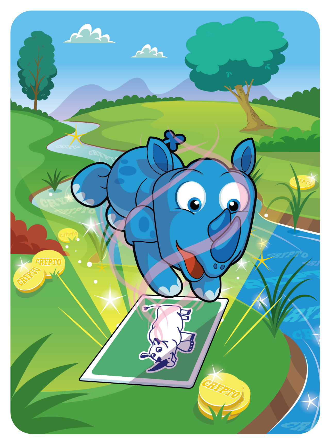 Gary Vaynerchuk - VeeFriends Series 2 - Reflective Rhinoceros #7786 - NFT # 7786