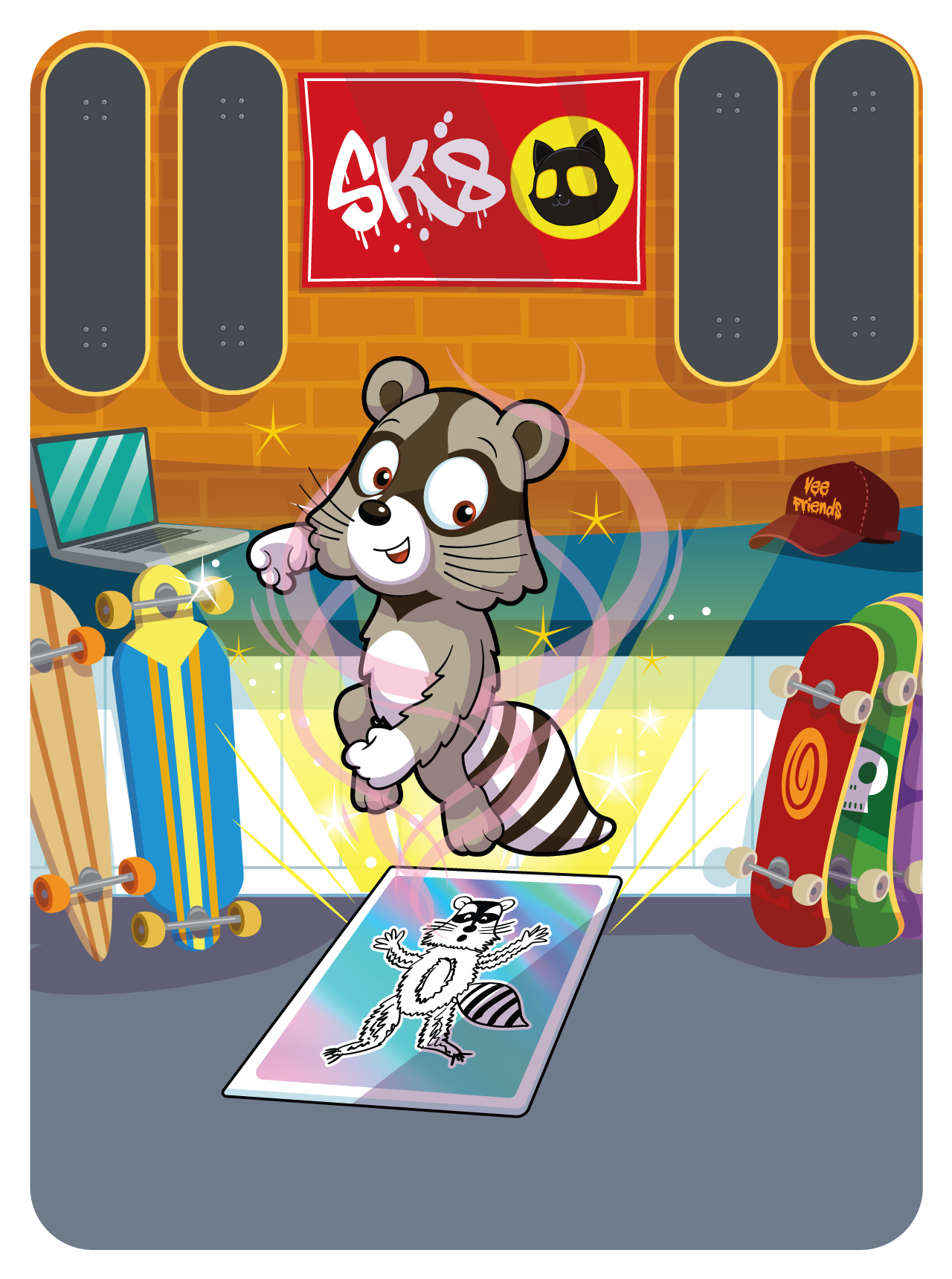 Gary Vaynerchuk - VeeFriends Series 2 - Respectful Racoon #7889 - NFT # 7889