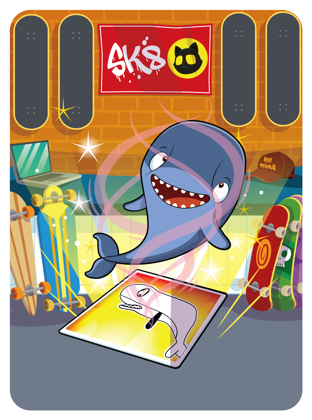 Gary Vaynerchuk - VeeFriends Series 2 - Serious Sperm Whale #8206 - NFT # 8206