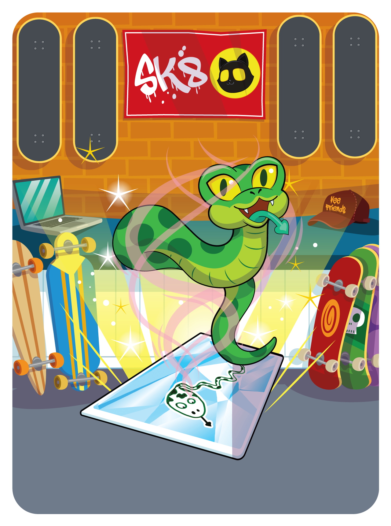 Gary Vaynerchuk - VeeFriends Series 2 - Steadfast Snake #8624 - NFT # 8624