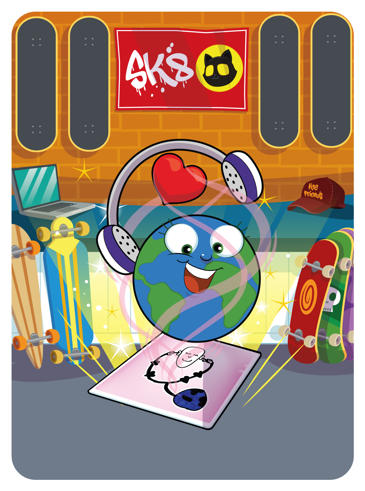 Gary Vaynerchuk - VeeFriends Series 2 - The World Has Plenty Of Love Start Listening To It #9106 - NFT # 9106