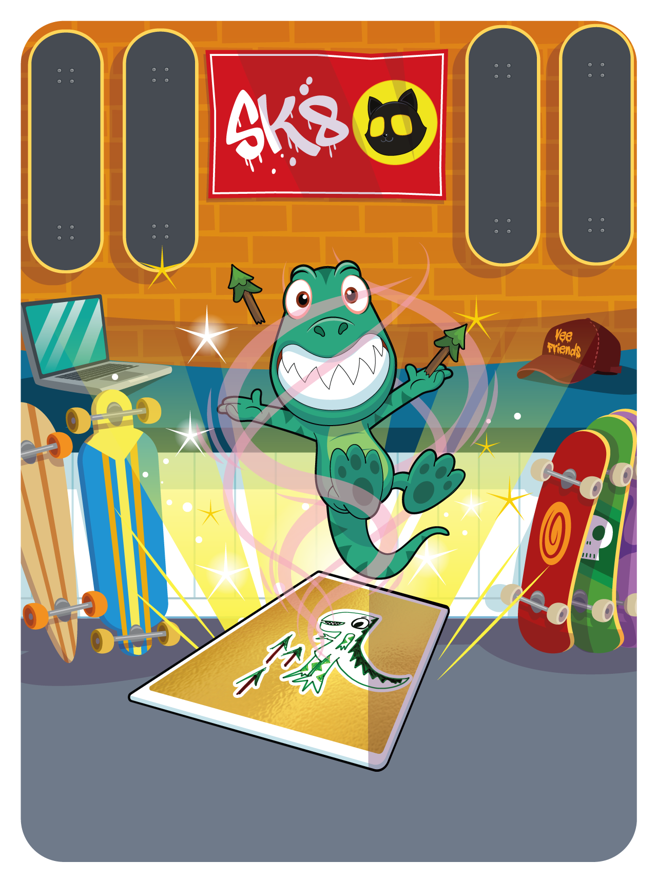 Gary Vaynerchuk - VeeFriends Series 2 - Truculent T-Rex #9487 - NFT # 9487