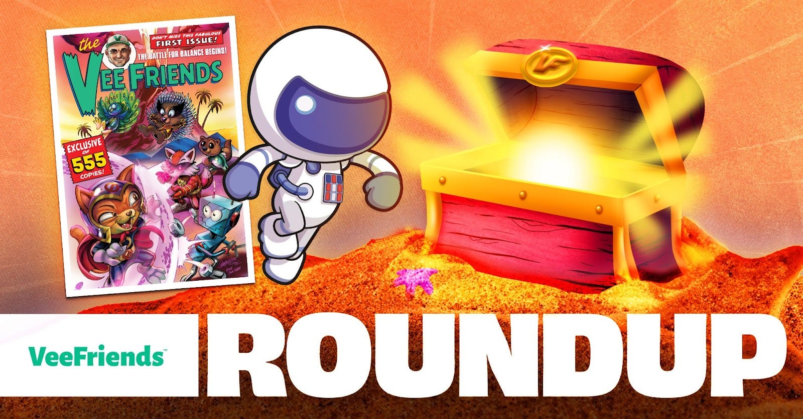 Weekly Roundup: VeeFriends #1 Comic for Gift Goat #15, Over 55 New Treasures on Burn Island, Recap…