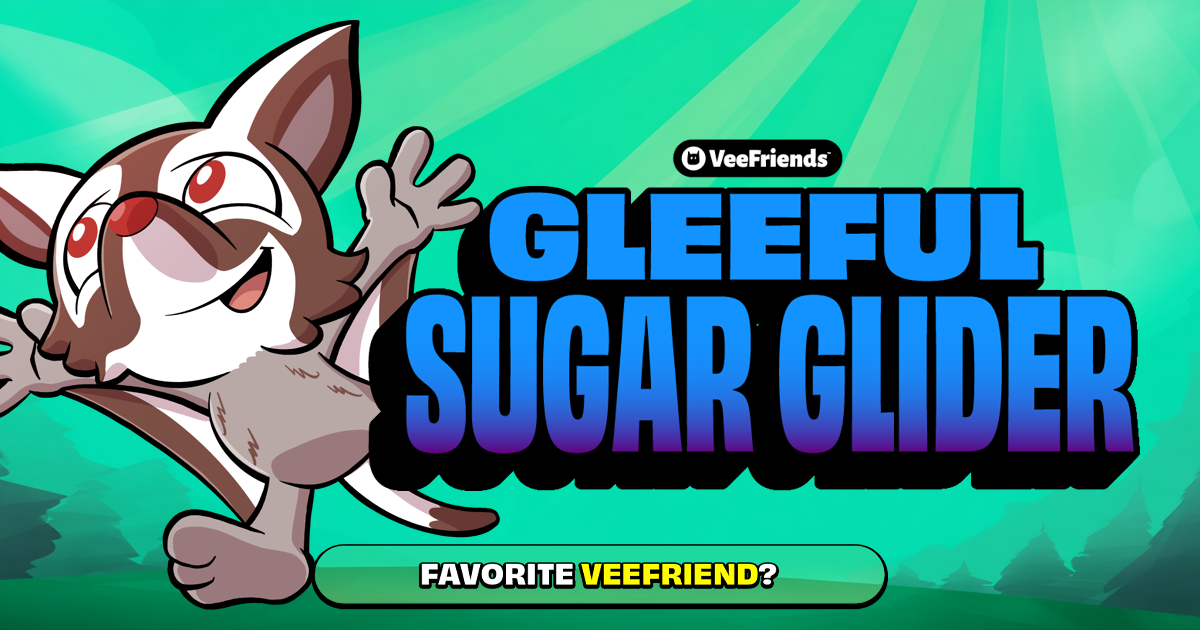 Gleeful Sugar Glider | VeeFriends