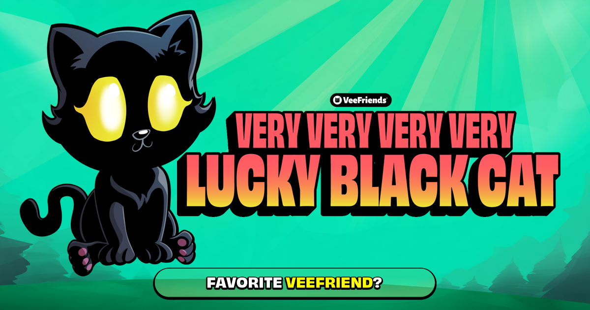 その他 VeeFriends superstickers lucky black cat 2025 Topps Chrome VeeFriends - Very Very Very Very Lucky