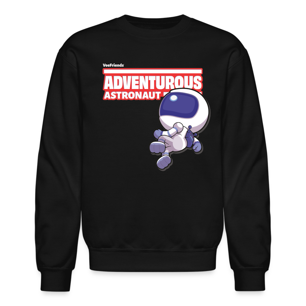Adventurous Astronaut Character Comfort Adult Crewneck Sweatshirt