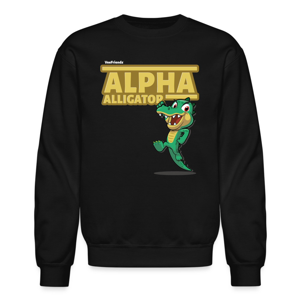Alpha Alligator Character Comfort Adult Crewneck Sweatshirt
