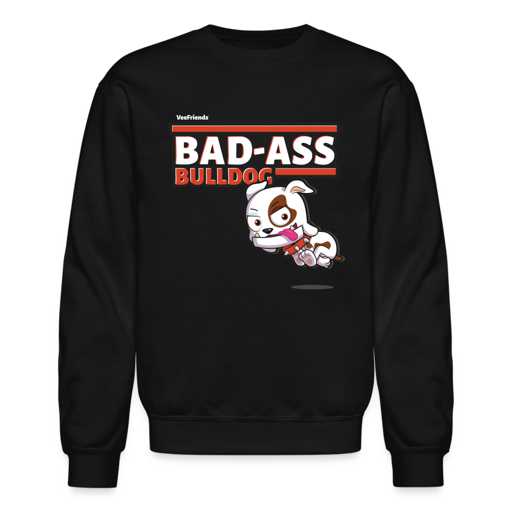 Bad-Ass Bulldog Character Comfort Adult Crewneck Sweatshirt