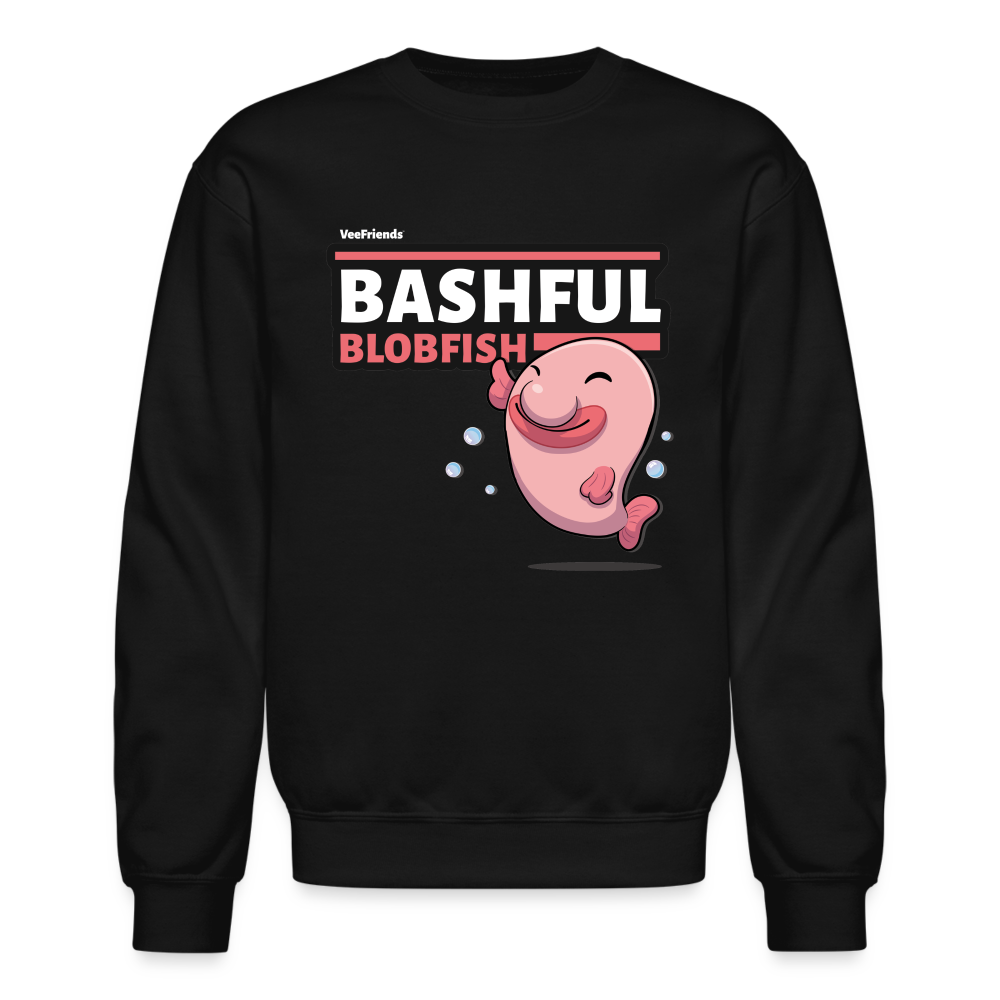Bashful Blobfish Character Comfort Adult Crewneck Sweatshirt
