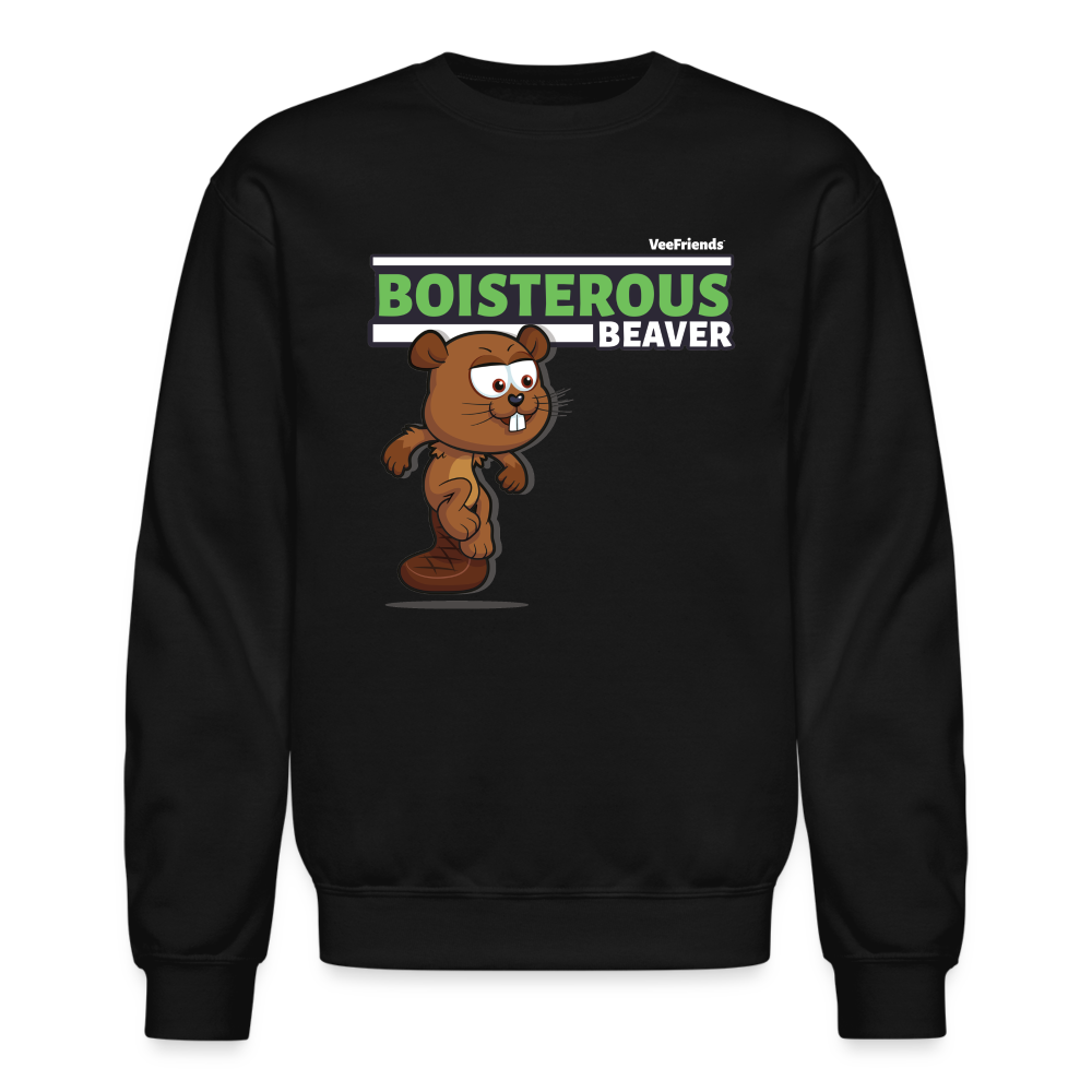 Boisterous Beaver Character Comfort Adult Crewneck Sweatshirt