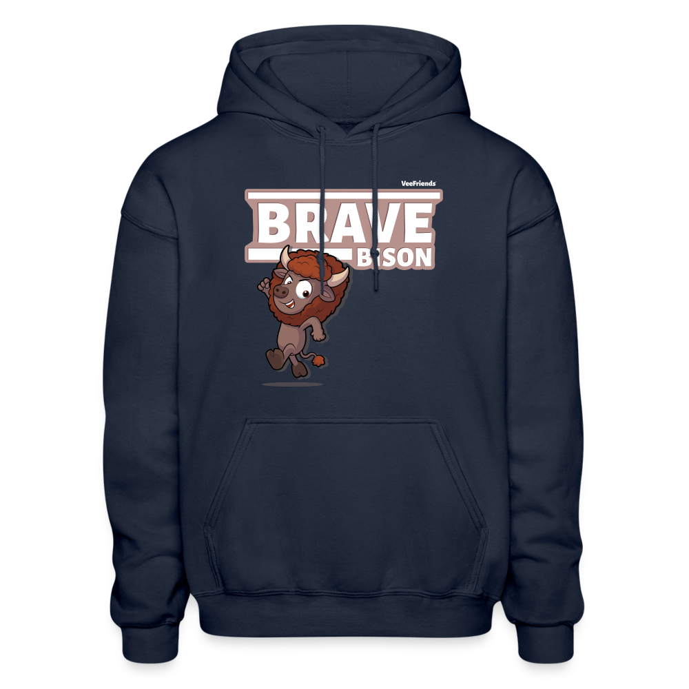 Brave Bison Character Comfort Adult Hoodie
