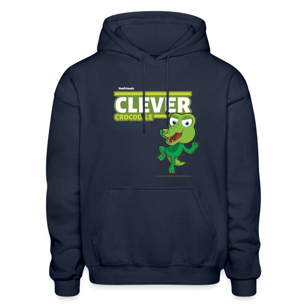 Clever Crocodile Character Comfort Adult Hoodie