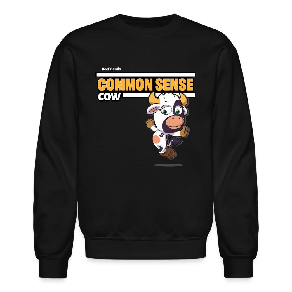 Common Sense Cow Character Comfort Adult Crewneck Sweatshirt