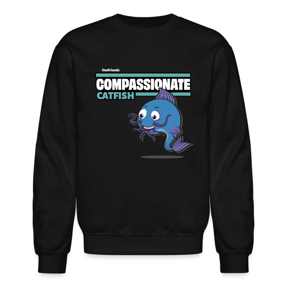 Compassionate Catfish Character Comfort Adult Crewneck Sweatshirt