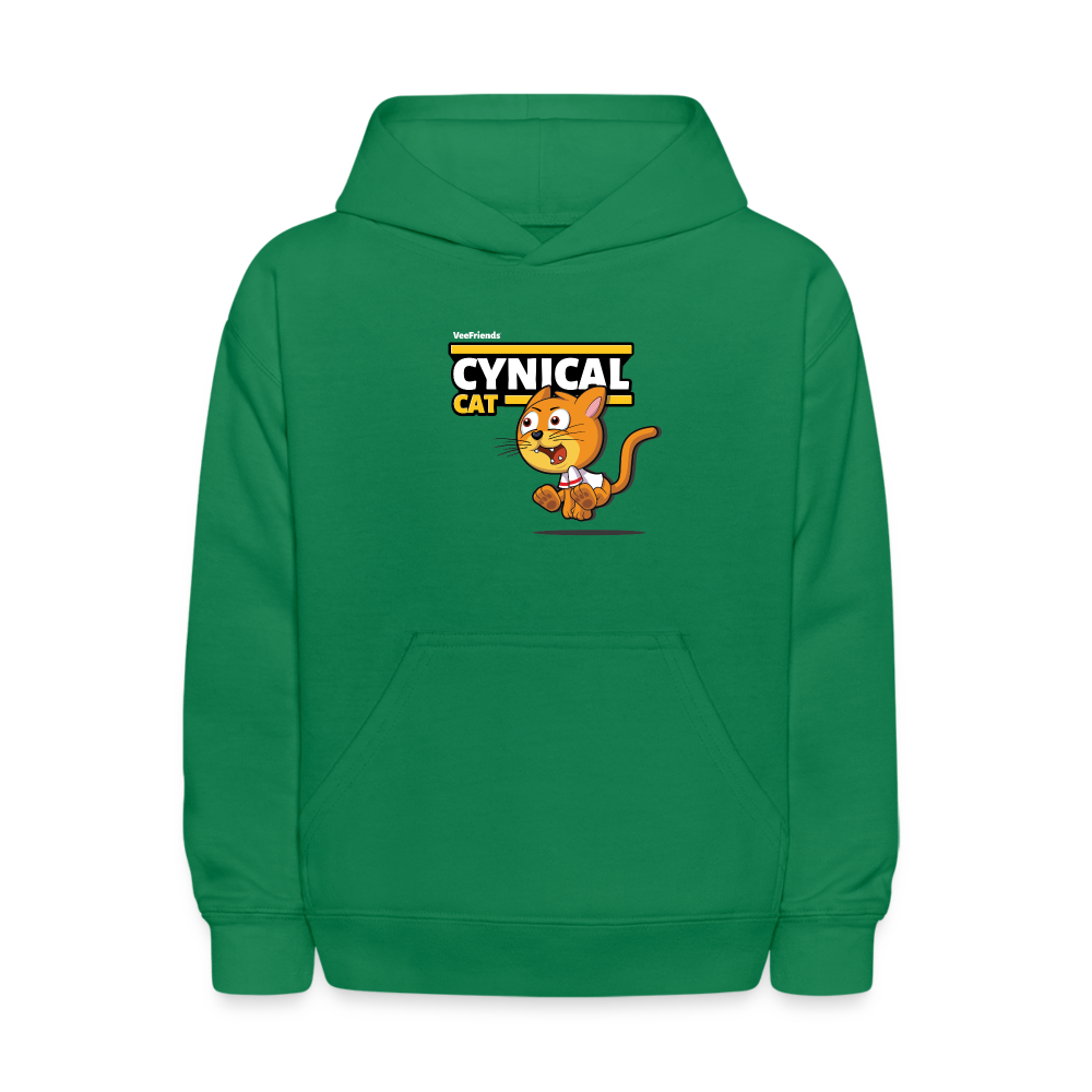 Cynical Cat Character Comfort Kids Hoodie