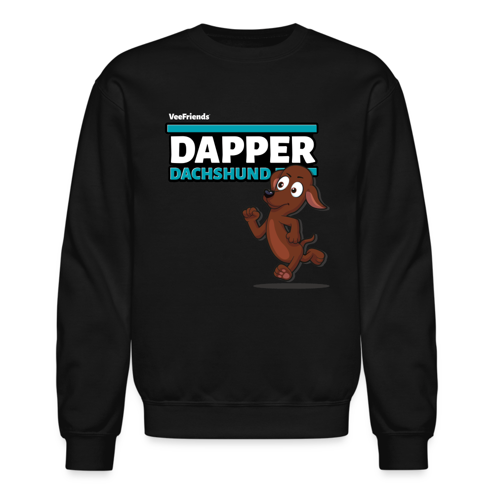 Dapper Dachshund Character Comfort Adult Crewneck Sweatshirt