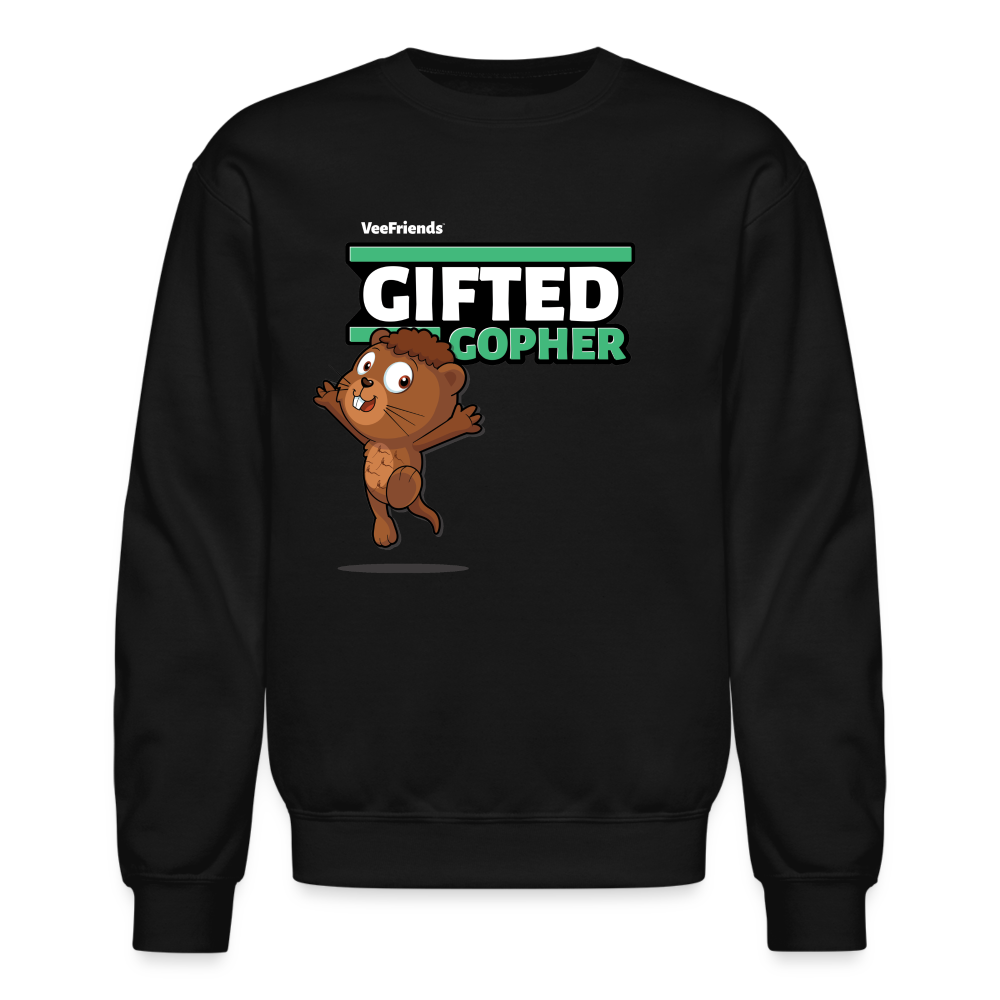 Gifted Gopher Character Comfort Adult Crewneck Sweatshirt