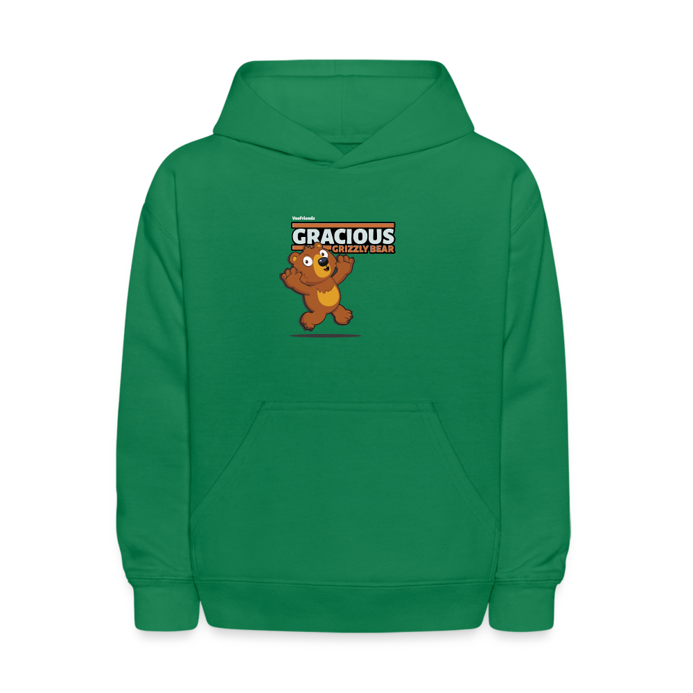 Gracious Grizzly Bear Character Comfort Kids Hoodie