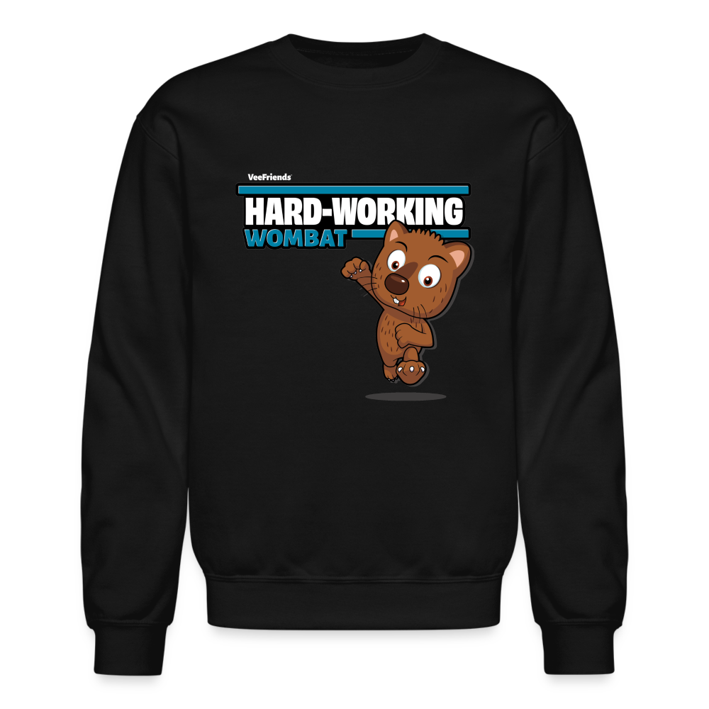Hard-Working Wombat Character Comfort Adult Crewneck Sweatshirt