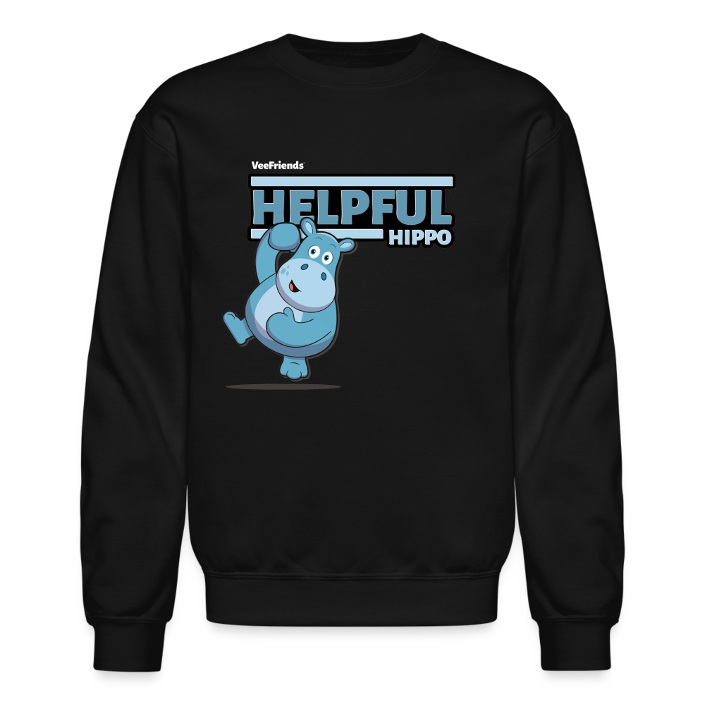Helpful Hippo Character Comfort Adult Crewneck Sweatshirt