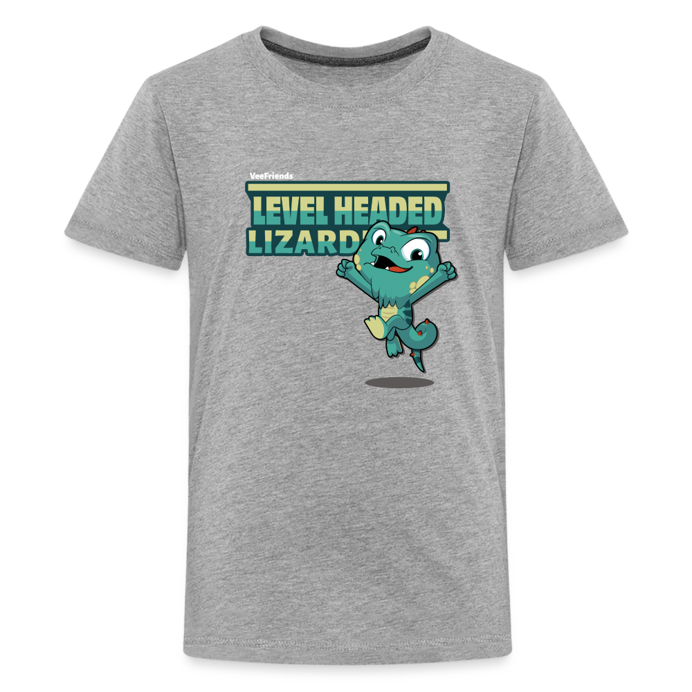 Level Headed Lizard Character Comfort Kids Tee