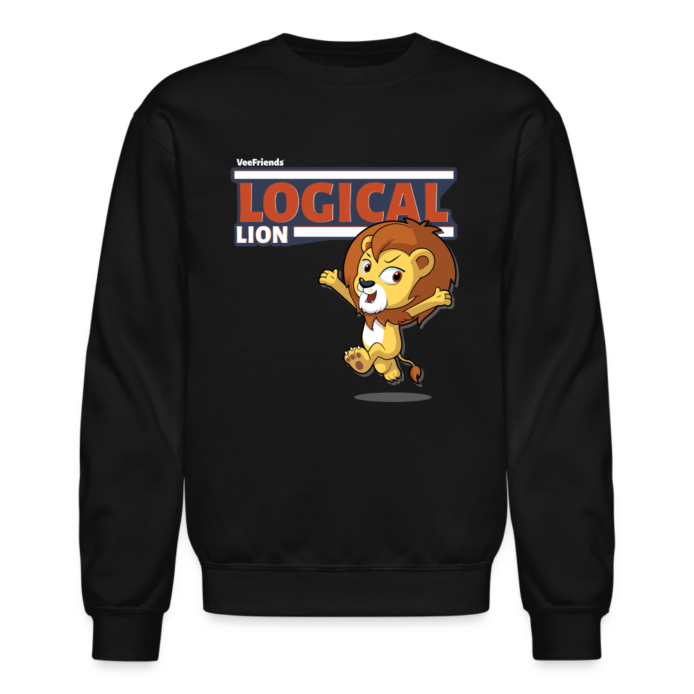 Logical Lion Character Comfort Adult Crewneck Sweatshirt