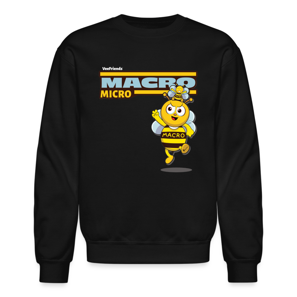 Macro Micro Character Comfort Adult Crewneck Sweatshirt