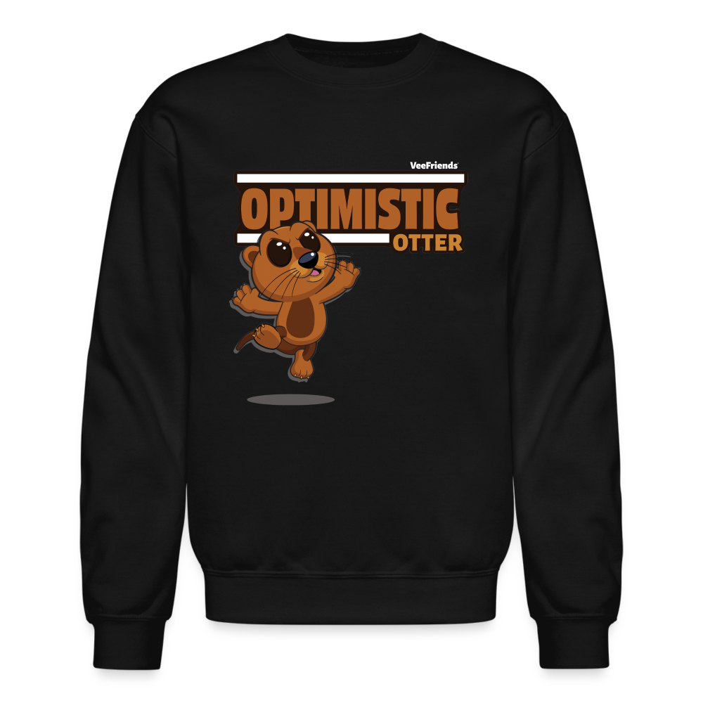 Optimistic Otter Character Comfort Adult Crewneck Sweatshirt
