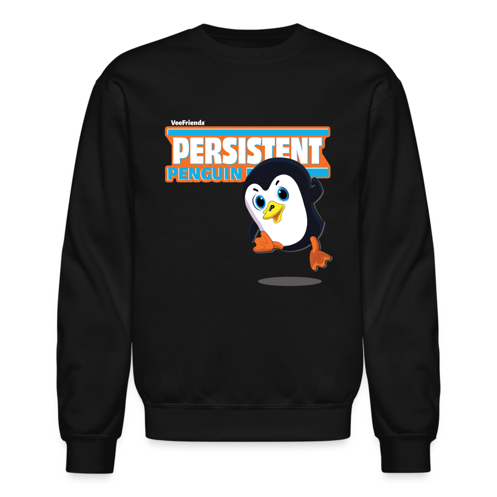 Persistent Penguin Character Comfort Adult Crewneck Sweatshirt