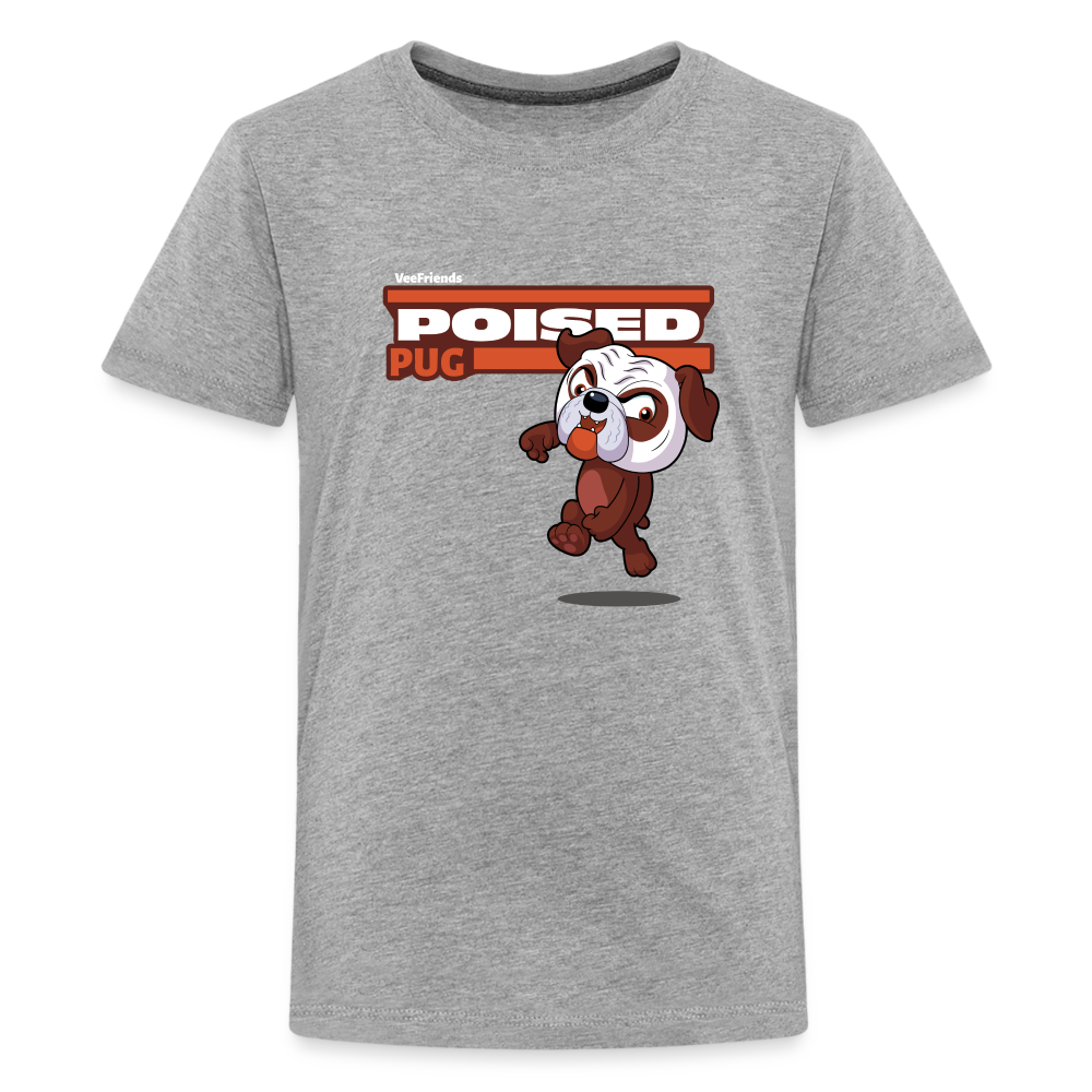 Poised Pug Character Comfort Kids Tee