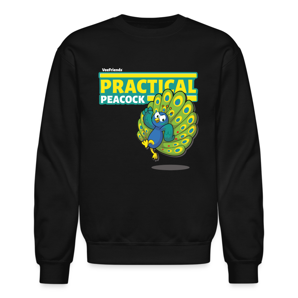 Practical Peacock Character Comfort Adult Crewneck Sweatshirt