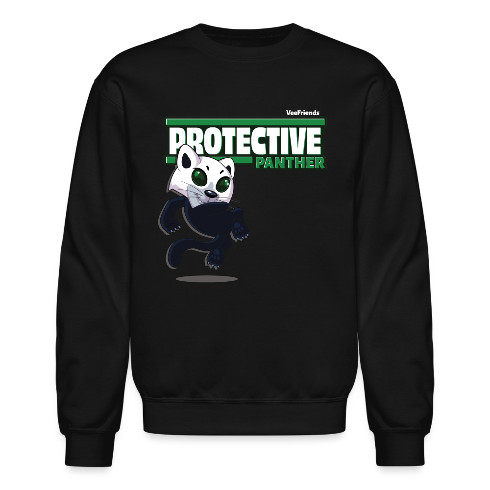 Protective Panther Character Comfort Adult Crewneck Sweatshirt