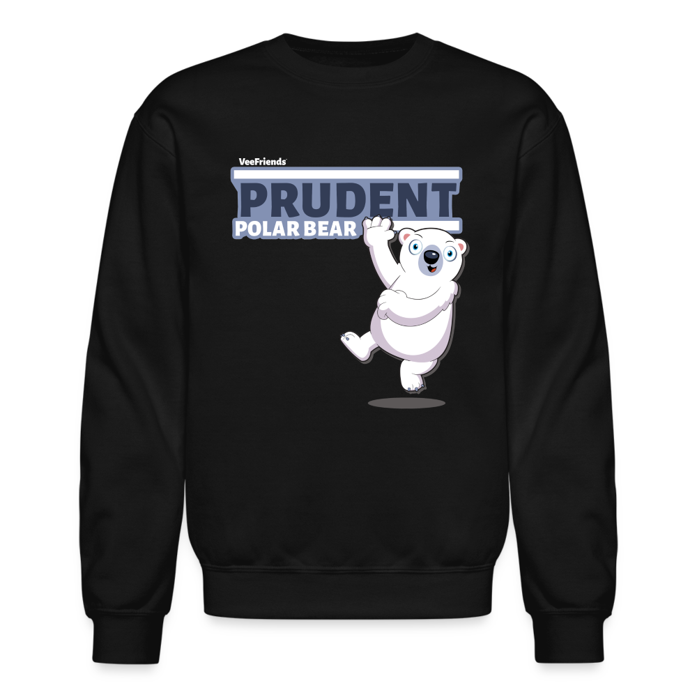 Prudent Polar Bear Character Comfort Adult Crewneck Sweatshirt