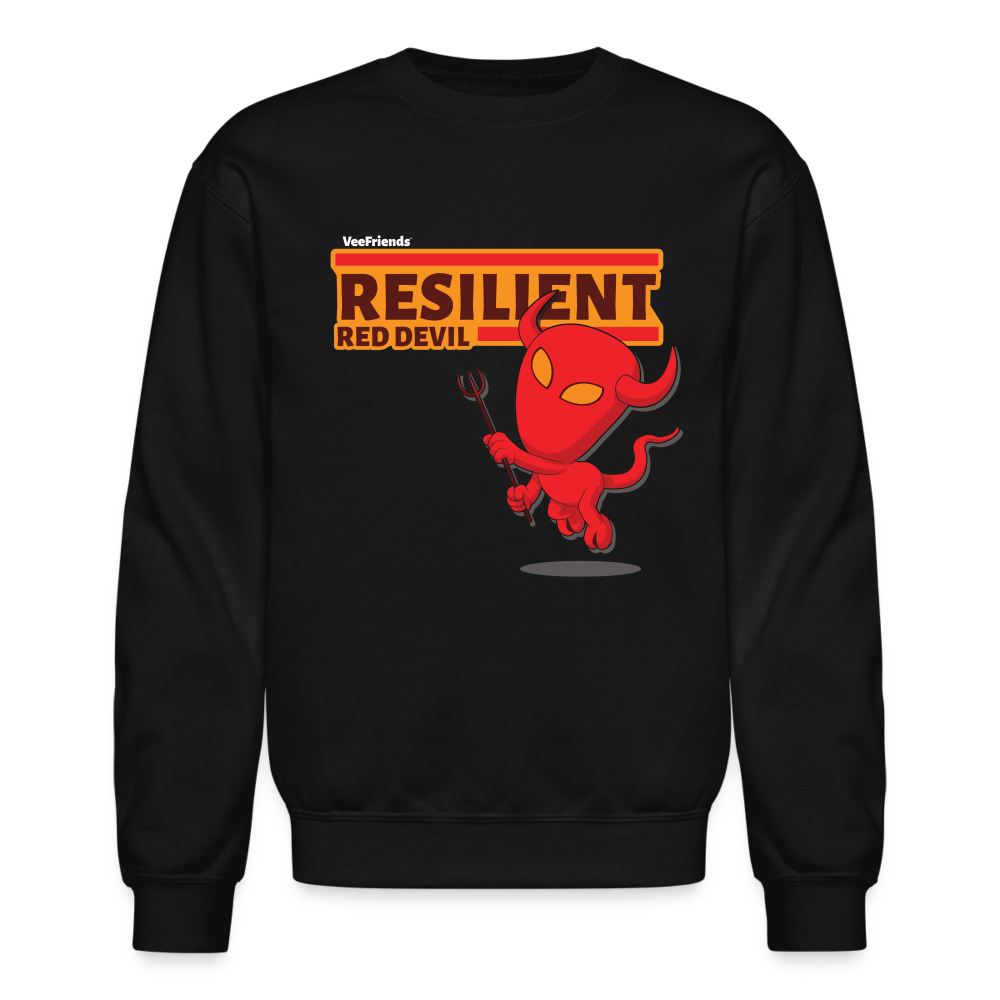Resilient Red Devil Character Comfort Adult Crewneck Sweatshirt